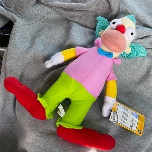 The Simpsons krusty the clown push doll